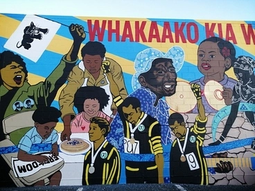 Image: Tāmaki Makaurau Polynesian Panther mural