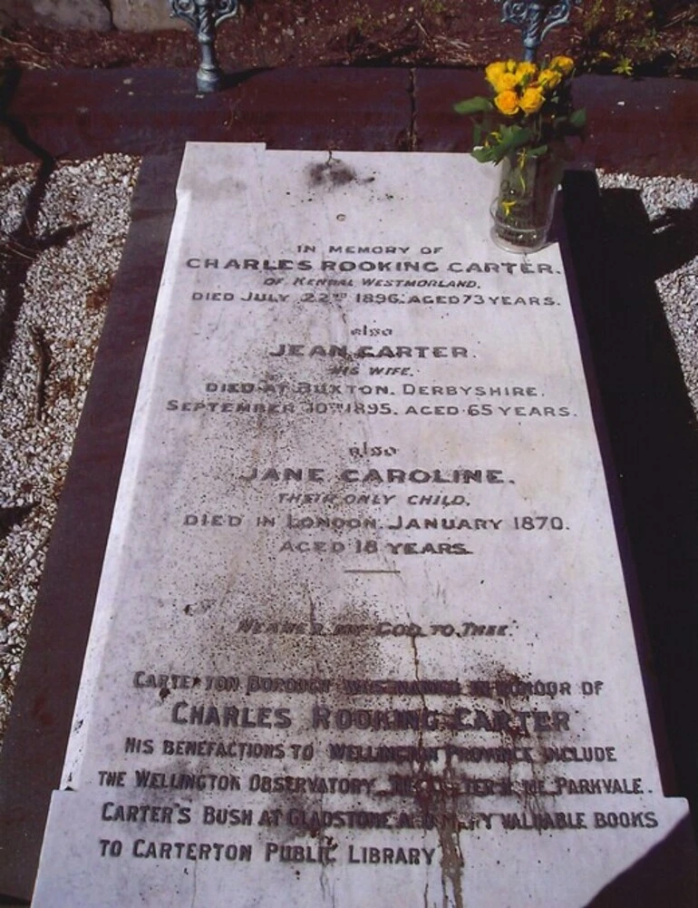 Image: C R Carter's Plaque 