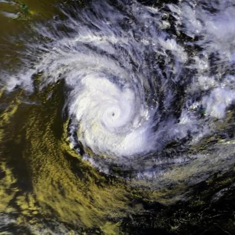 Image: Cyclone Bola satellite view