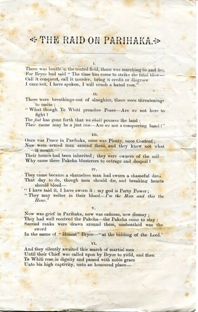 Image: The Raid on Parihaka, (Page 2/3) by Samuel Croumbie-Brown, 6 Nov 1881