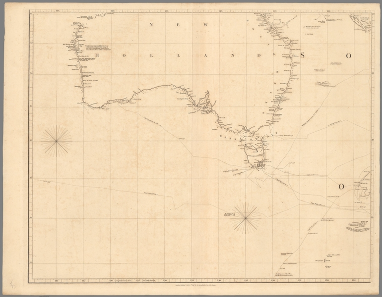 Image: Chart of the Pacific Ocean ... (Australia, Philippines, China, etc.) London: Published October 1st. 1798, by A. Arrowsmith.