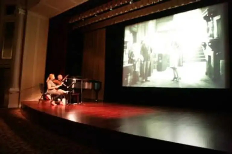 Image: Screening of John Ford's recently discovered "Upstream" with musical accompaniment by pianist Michael Mortilla and violinist-percussionist Nicole Garcia. Brian Meacham, the archivist from the Academy who started negotiations with the New Zealand Film Archive, will introduce the film. October 28, 2010