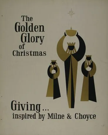 Image: Milne and Choyce advertising poster for Christmas