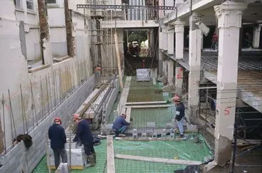 Image: Construction of Palmerston North City Library Entrance Ramp