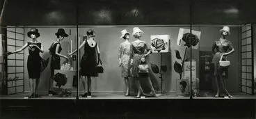 Image: Milne and Choyce window display of women’s summer clothing