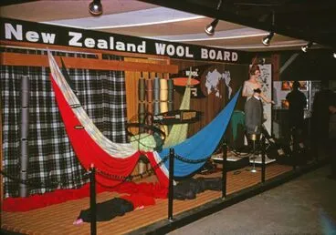 Image: Milne and Choyce instore display for the New Zealand Wool Board