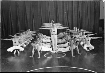 Image: YMCA Gymnastics Team in formation