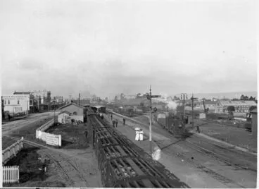 Image: Palmerston North Railway Station and yards