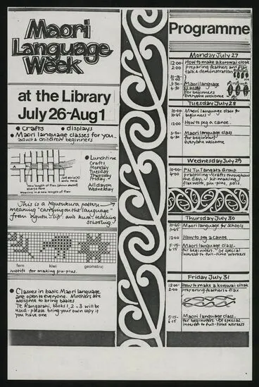 Image: Māori Language Week poster