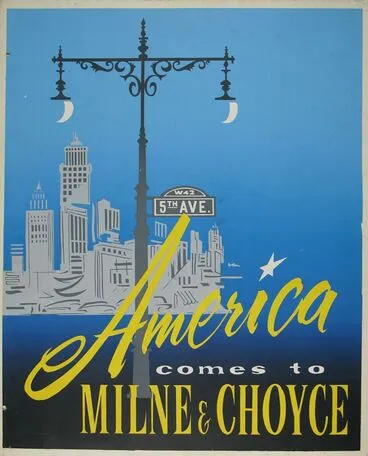 Image: Milne and Choyce advertising poster
