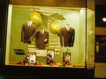 Image: Milne and Choyce window display of men’s suits