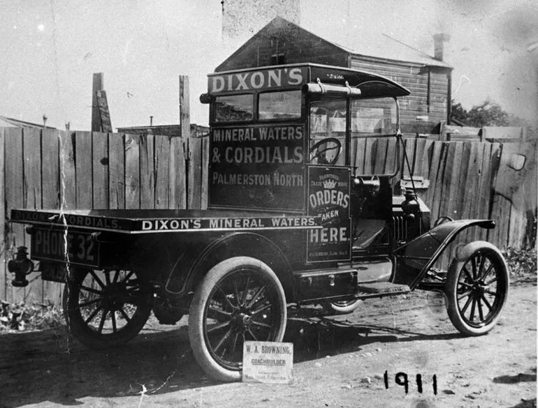 Image: Dixon's Mineral Water delivery truck