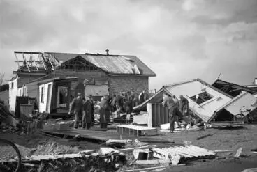 Image: Building destroyed by Frankton tornado