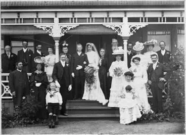 Wedding Portrait of Dillicar and Waterhouse Image: Wedding Portrait of Dillicar and Waterhouse