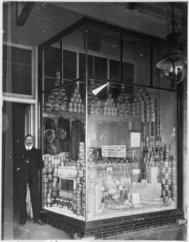 Dillicar Bros General Providers store front window Image: Dillicar Bros General Providers store front window