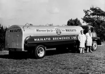 Image: A Waikato Breweries tanker