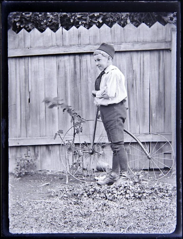 Image: Randal Woodhouse with a bicycle