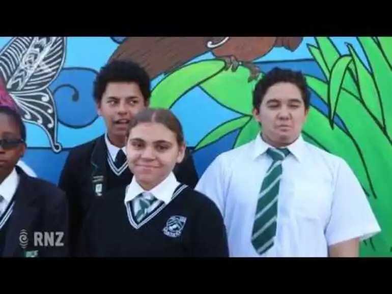 Image: Taita College students receive free lunches