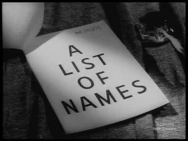 Image: A List of Names (1952)