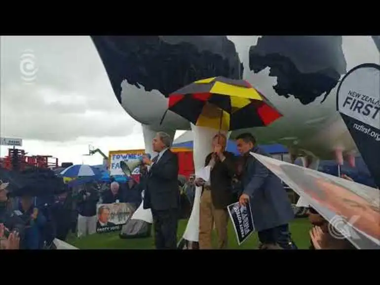 Image: Hundreds of farmers protest water tax in Labour leader's hometown