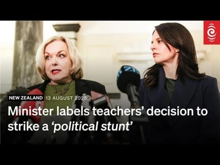 Image: 'Political stunt': Ministers respond to news of secondary school teacher strike | RNZ