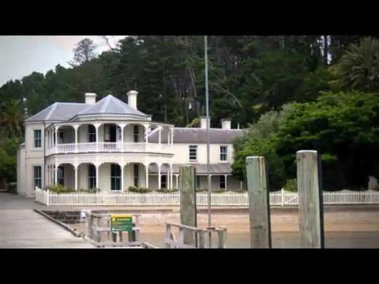 Image: Peacocks and zebras on Kawau Island - Roadside Stories