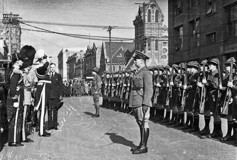 Image: Royal Tour. Prince Henry, Duke of Gloucester, during his visit to Christchurch, Canterbury, New Zealand