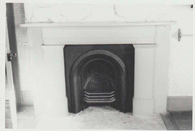 Image: The upstairs fireplace at Bell House. The upstairs fireplace at Bell House.