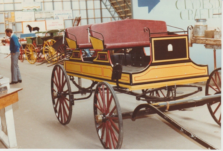 Image: 4 seater brake at the Clydesdale Museum