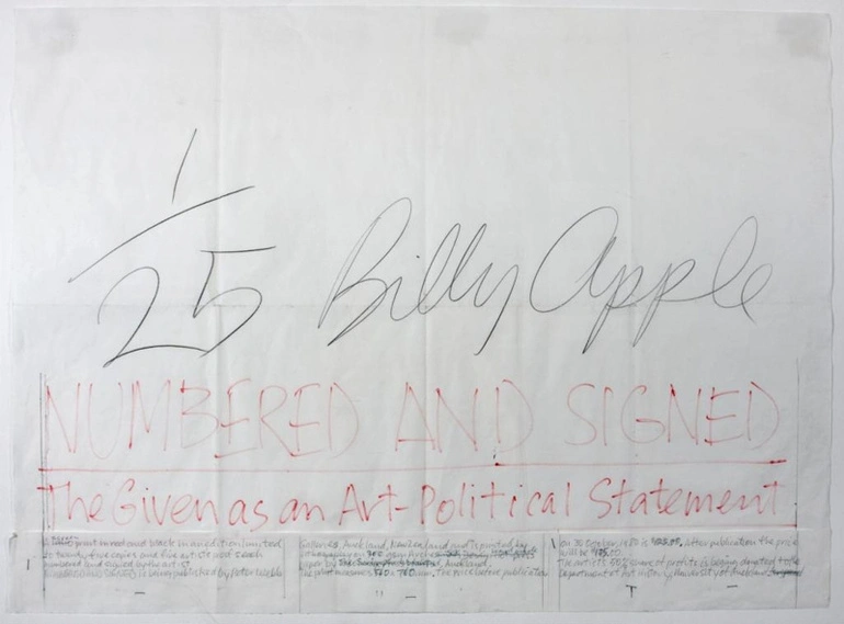 Image: Numbered and Signed: The Given as an Art-Political Statement