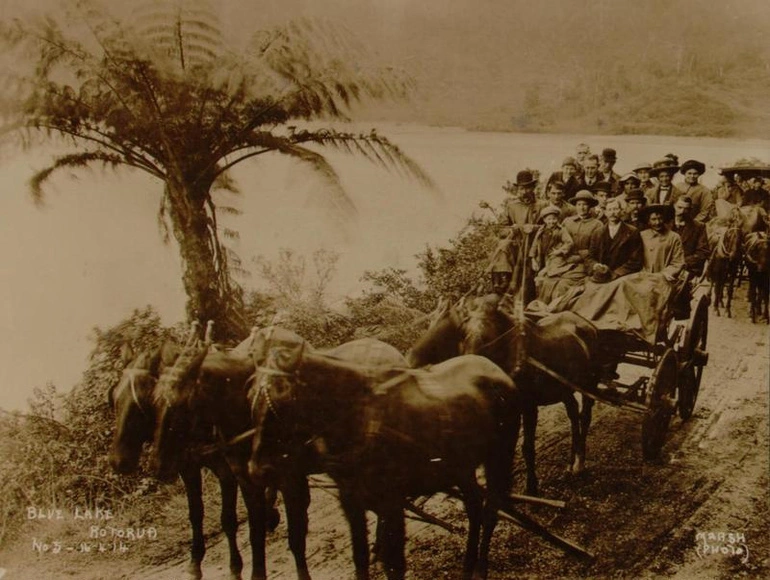 Image: Two coach loads of tourists