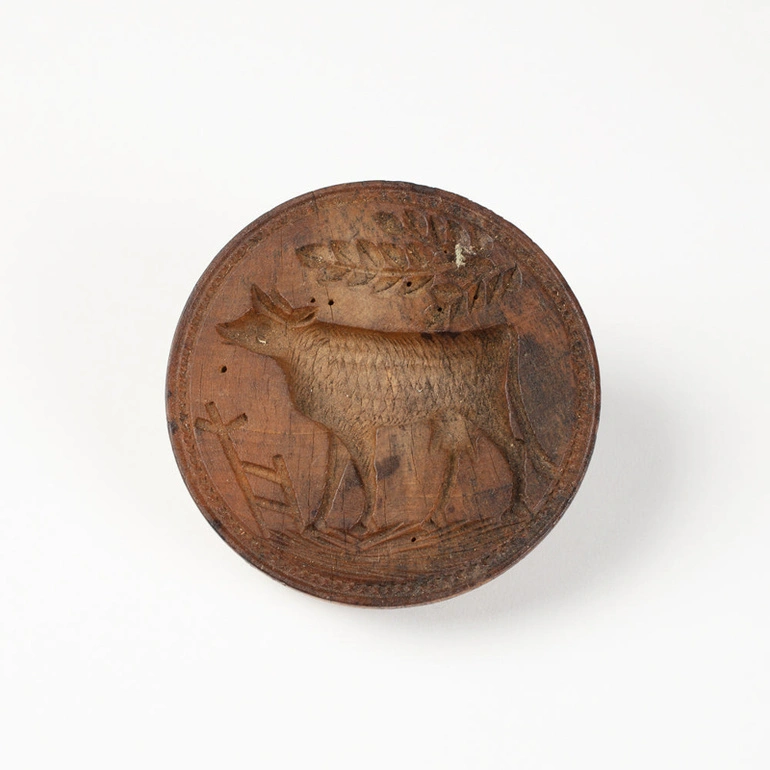 Image: Butter Stamp, Cow Design