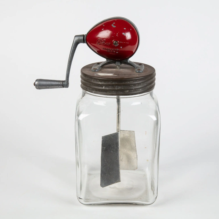 Image: Butter Churn, Glass 'Blow'