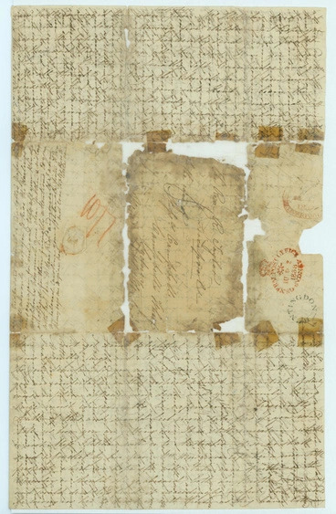 Image: Letter to Caroline Taylor, wife of Reverend Richard Taylor