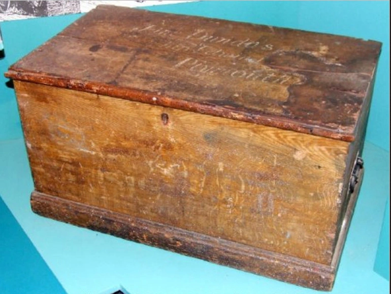 Image: Trunk - Belonging to Jane Dundas - 1878 Voyage