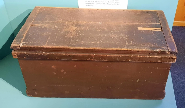 Image: Cabin Trunk - Belonging to the Robins Family - 1875 Voyage