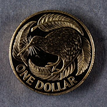 Reserve Bank of New Zealand 1995 One Dollar Third Portrait Image: Reserve Bank of New Zealand 1995 One Dollar Third Portrait