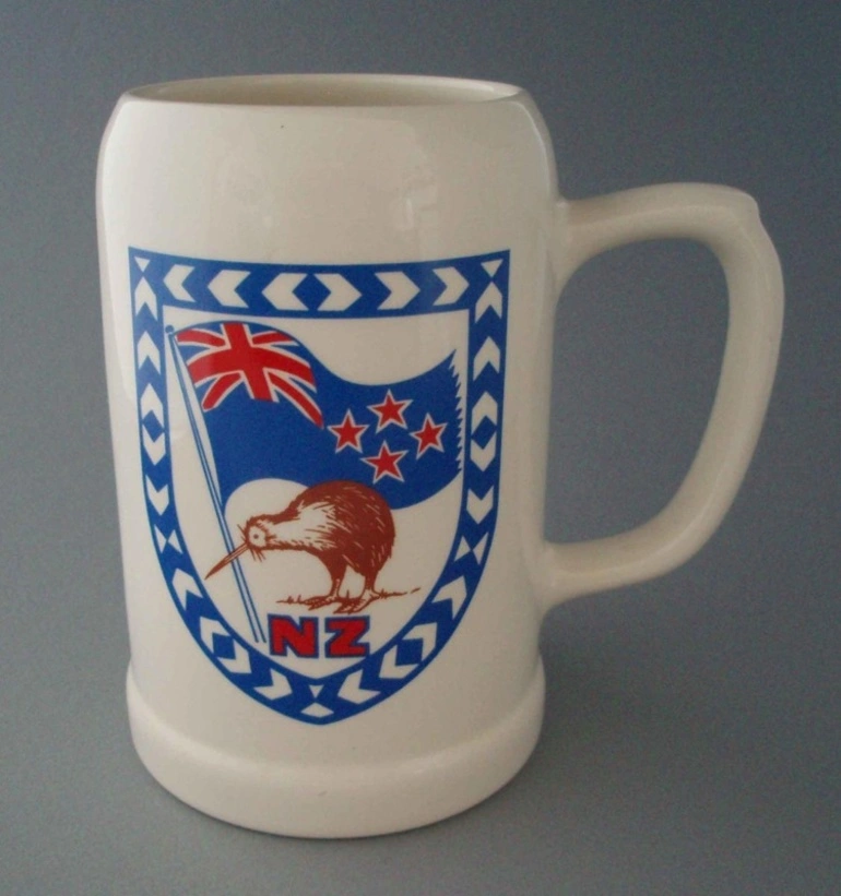 Image: Beer stein - New Zealand emblems
