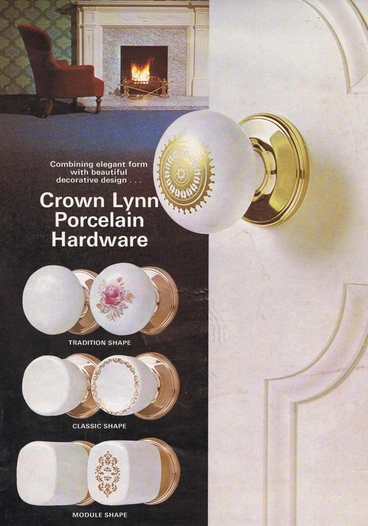 Image: Brochure - Crown Lynn porcelain hardware