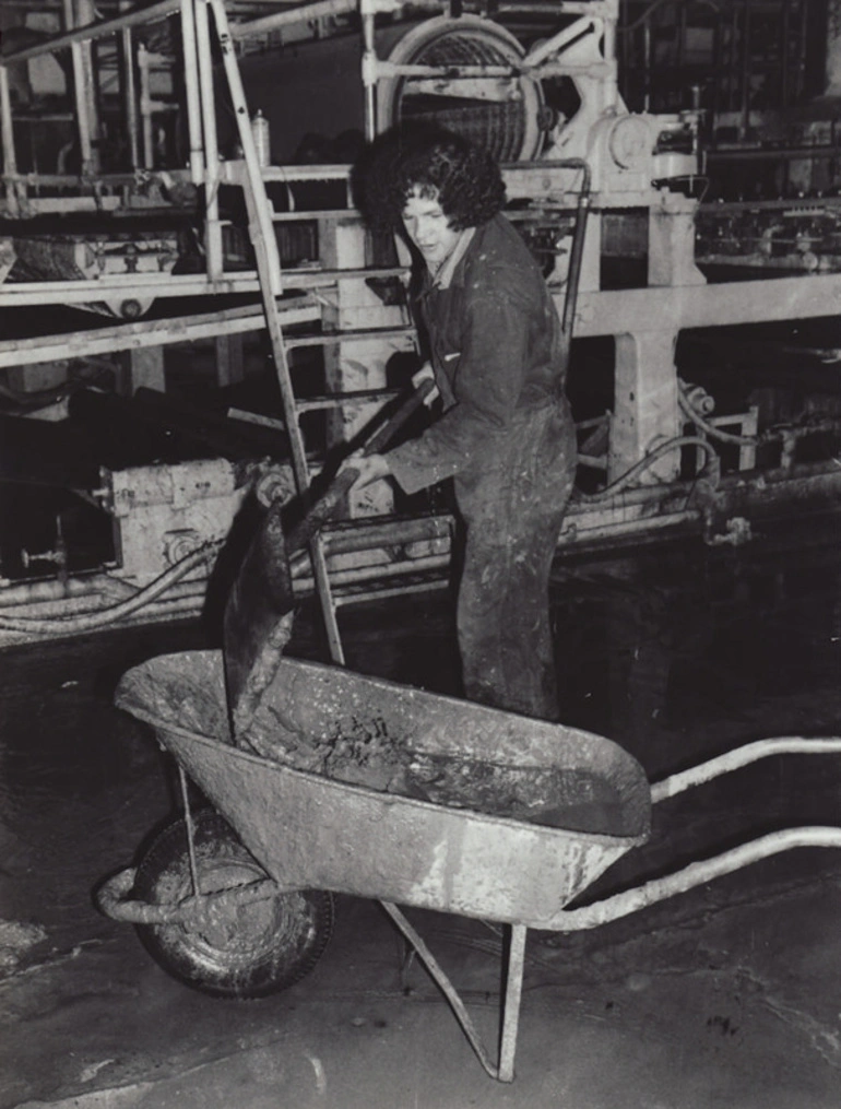Image: Photograph [Flood, Mataura Paper Mill, 1978]
