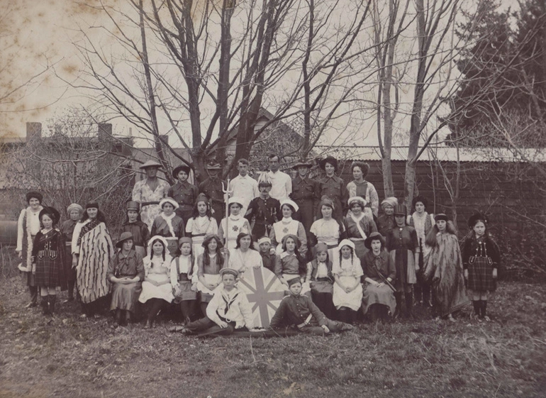 Image: Photograph [Children Wearing Multi-Cultural Costumes]