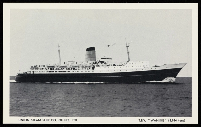 Image: The 'Wahine', Union Steam Ship Company.