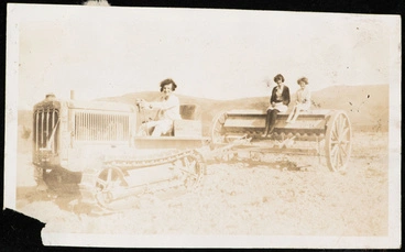 Villa Girls and Tractor Image: Villa Girls and Tractor