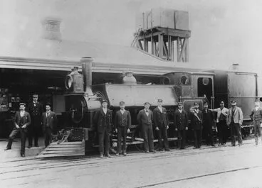 Locomotive at Hastings 1893 Image: Locomotive at Hastings 1893