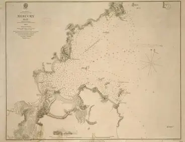 Image: Mercury Bay, surveyed by B. Drury [and others], 1852.
