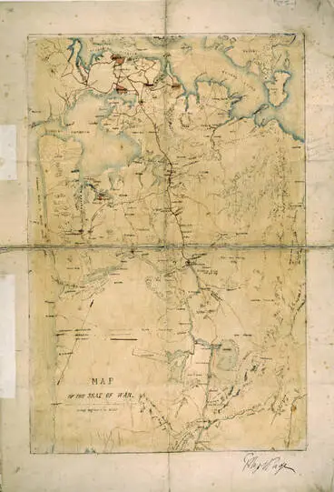 Map of the seat of war Image: Map of the seat of war