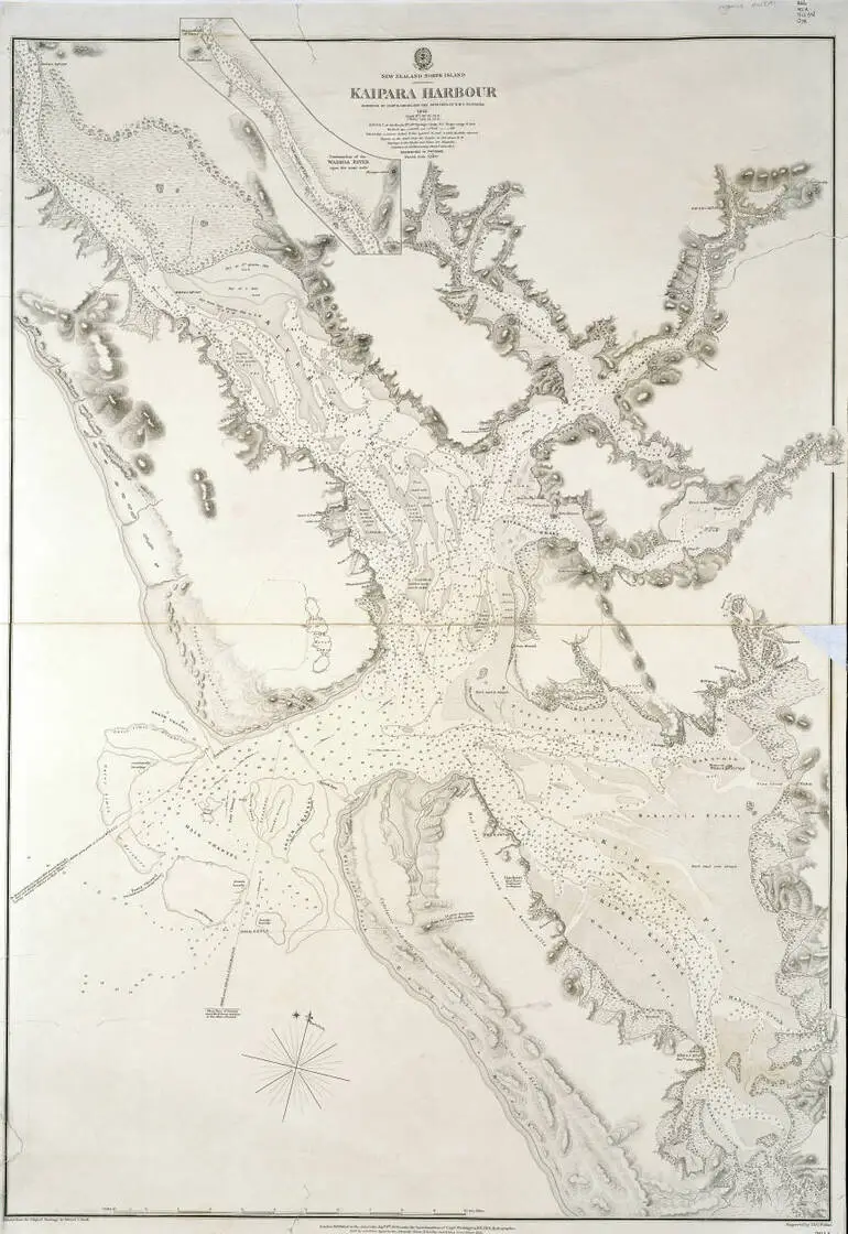 Image: Kaipara Harbour, surveyed by Comr. B. Drury, and the officers of H.M.S. Pandora, 1852