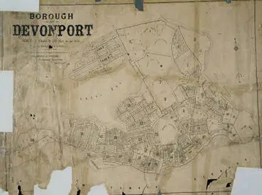 Image: Borough of Devonport, surveyed & compiled for the Devonport Borough Council by Harrison & Foster