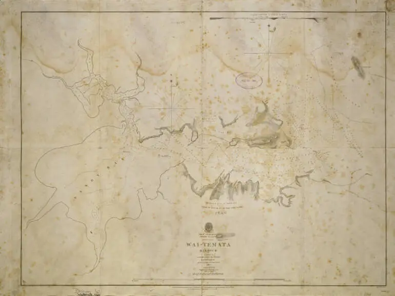 Image: Waitemata Harbour, surveyed by Captain Owen Stanley, H.M.S. Britomart