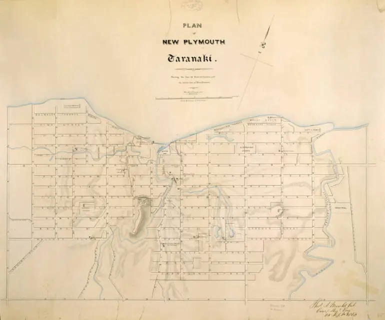 Image: Plan of New Plymouth, Taranaki